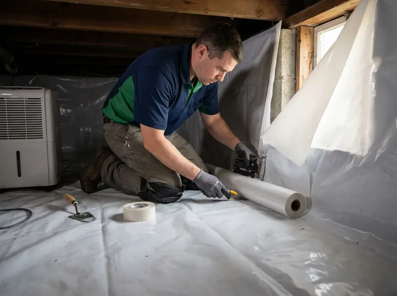 Crawlspace and Basement Moisture Vapor Barrier Remediation in Pittsburgh, PA